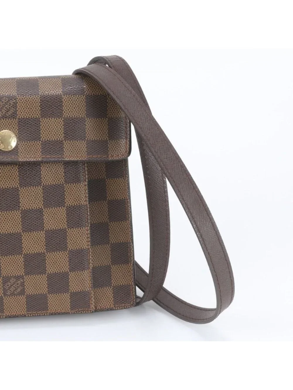 Louis Vuitton Damier Pimlico Leather Shoulder Bag